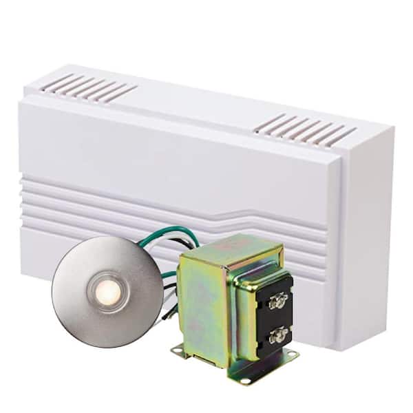 Hardwired Chime Kit with 16-Volt/30VA Transformer and Recess-Mount Metal Satin Nickel Button