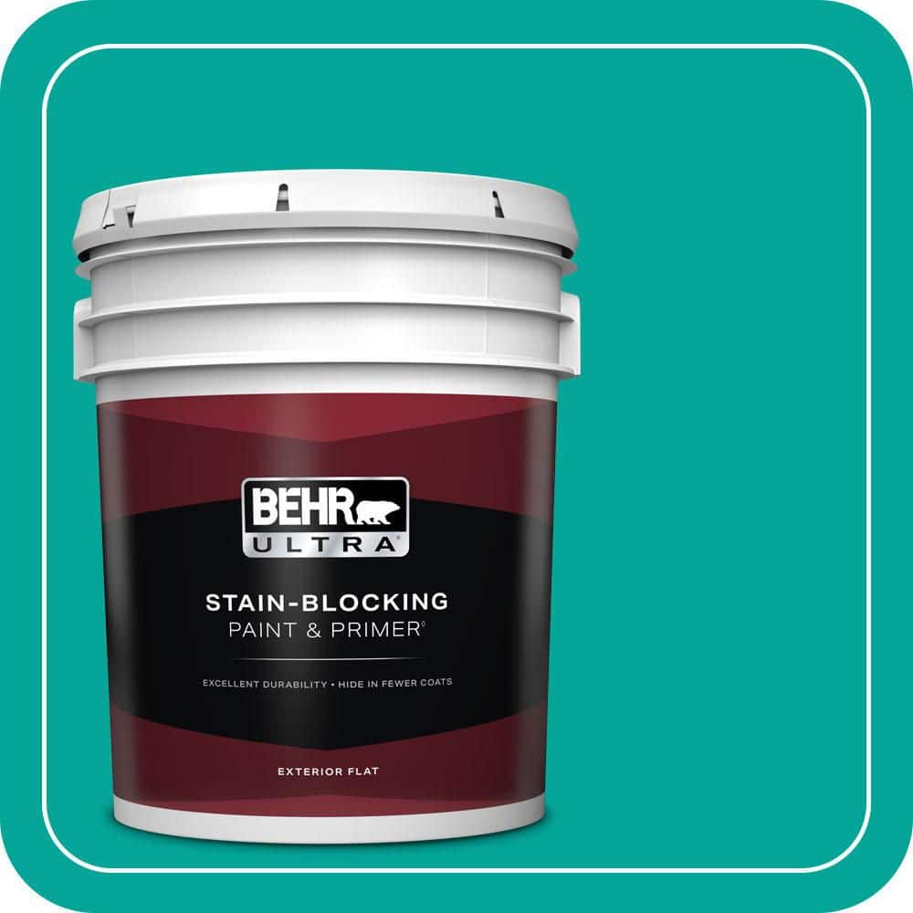 5 gal. Home Decorators Collection #HDC-MD-22 Tropical Sea Flat Exterior Paint & Primer price history on PriceWatchPro