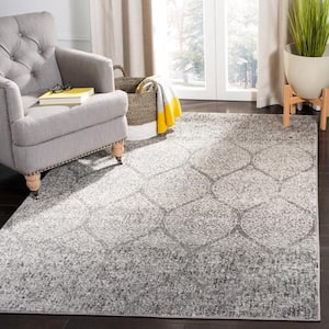 Madison Gray/Ivory 4 ft. x 6 ft. Medallion Area Rug