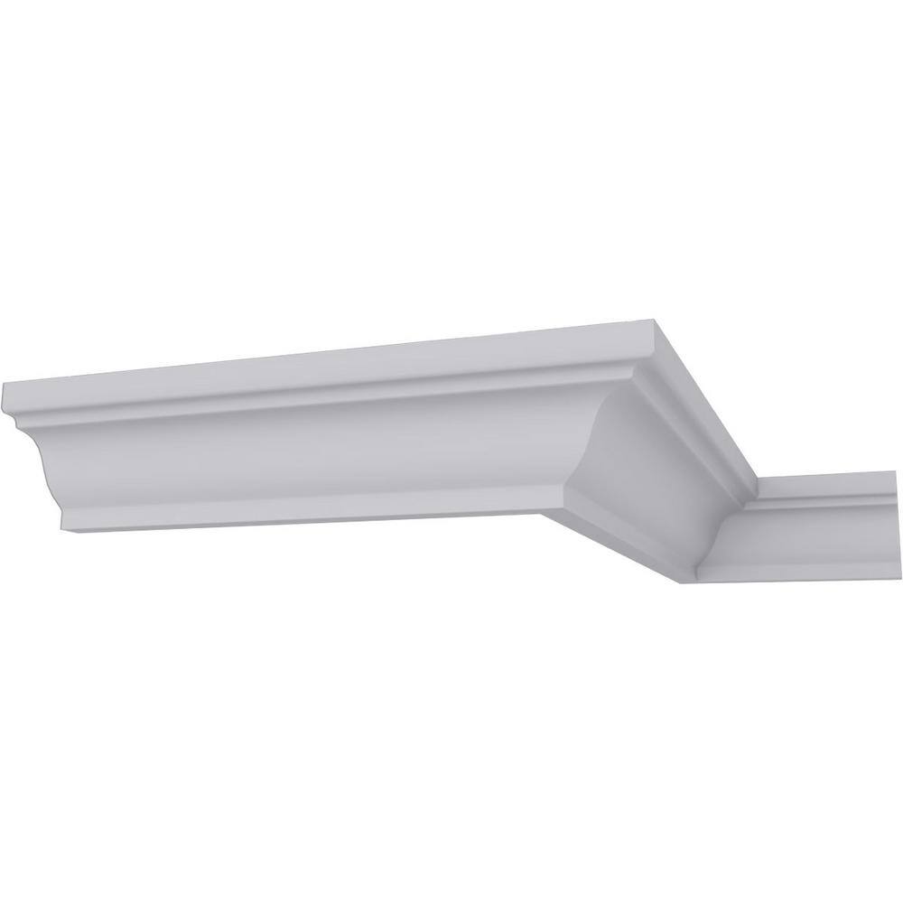 Primed Polyurethane Traditional Crown Moulding 7-ft 10-1/2-in