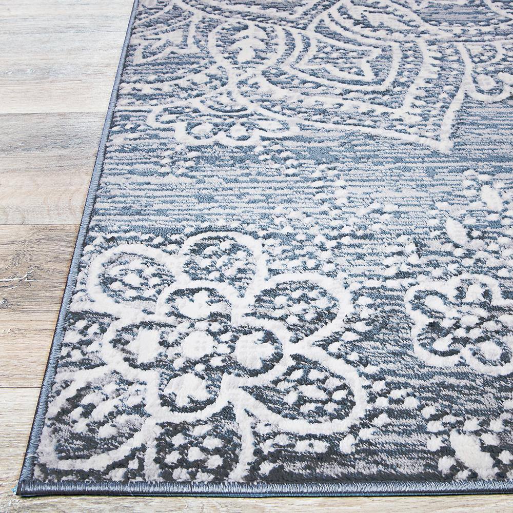 Nirvana Greystone 5' x 7' Synthetic Transitional Area Rug