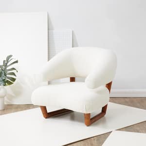 Jasmina Ivory/Brown Accent Chair