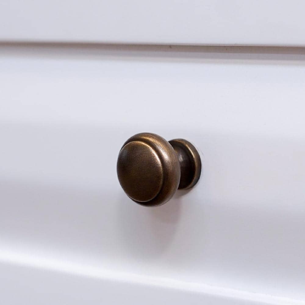 White Wood Adjustable Over-the-Toilet Storage Cabinet with Doors