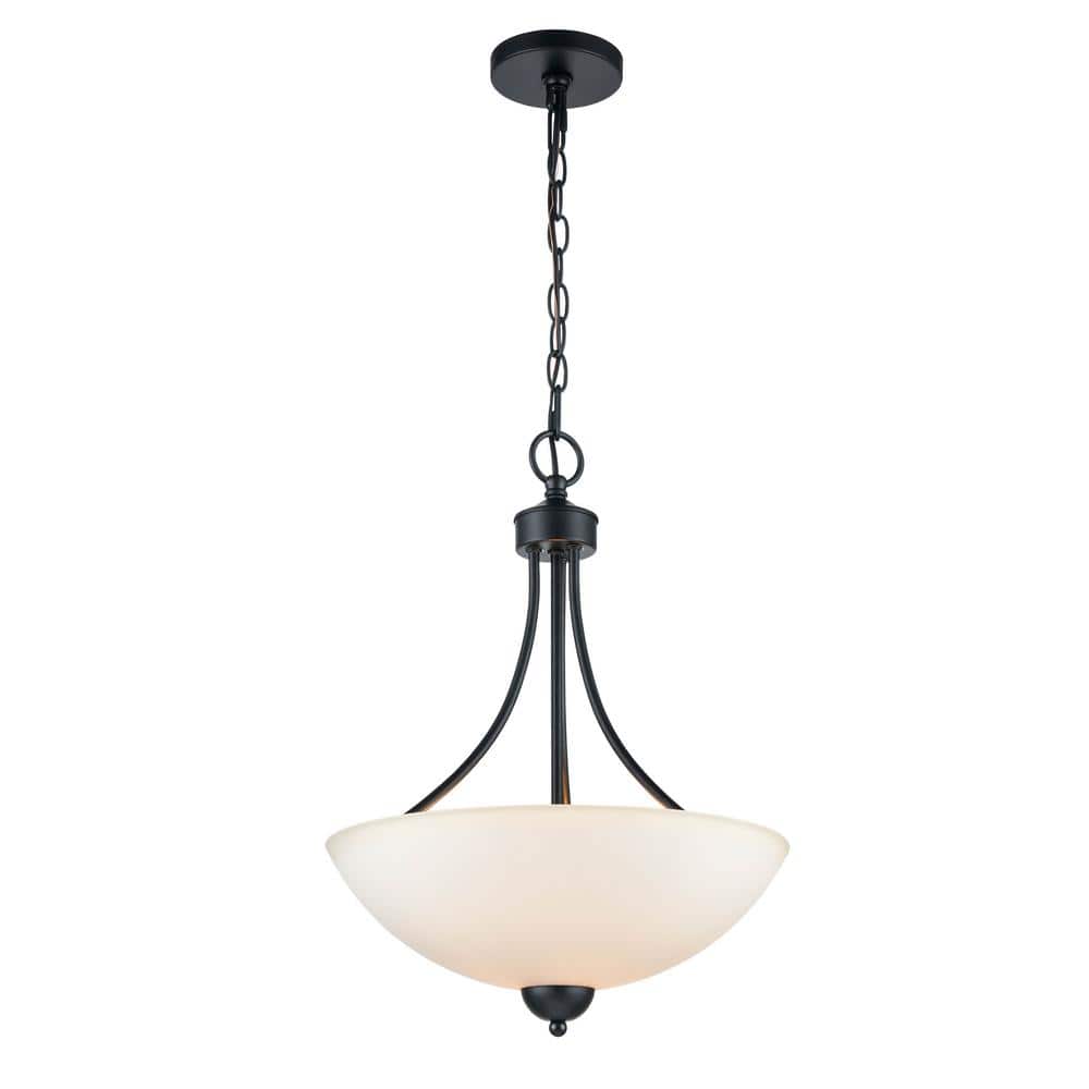 2-Light 15 in. Matte Black Pendant price history on PriceWatchPro