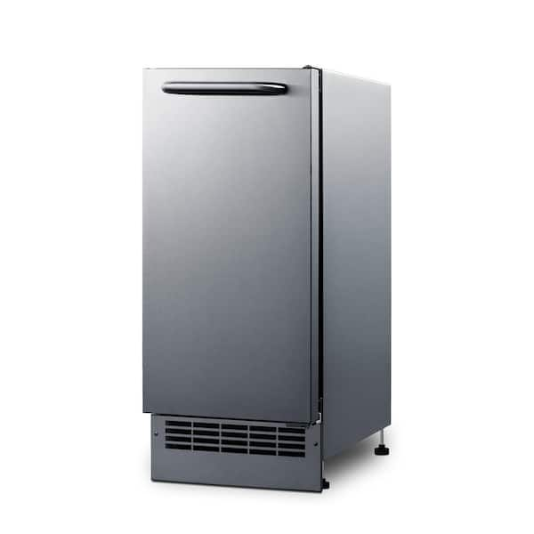 Summit 15 25 lb. Stainless Steel Ice Maker BIM26H34