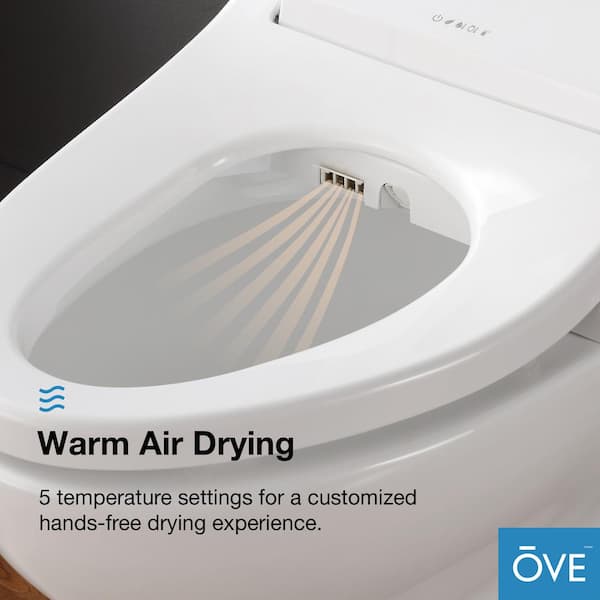 OVE Decors Felix Elongated Smart Bidet Toilet in White