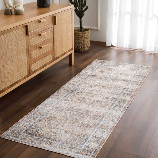 Arias 3 ft. x 7 ft. Beige/Camel/Medium Gray Area Rug