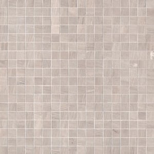 Malahari Greige 12 in. x 12 in. x 10 mm Lappato Porcelain Mesh-Mounted Mosaic Floor and Wall Tile (11 sq. ft./Case)