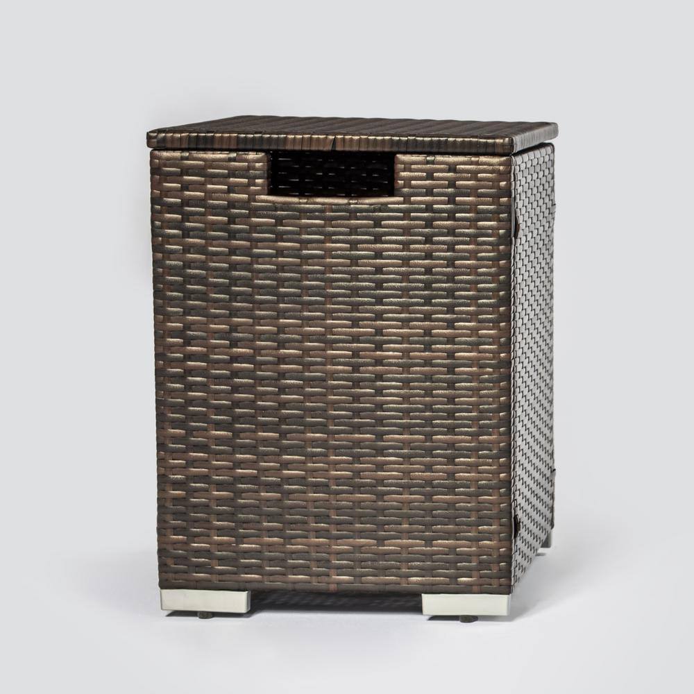 Brown Rattan Propane Tank Cover Gas Bottle Cover Outdoor Wicker Gas Cylinder price history on PriceWatchPro