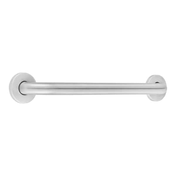 Glacier Bay 18 in. L x 3.1 in. ADA Compliant Grab Bar in Brushed Stainless Steel Glacier Bay 18 in. L x 3.1 in. ADA Compliant Grab Bar in Brushed Stainless Steel