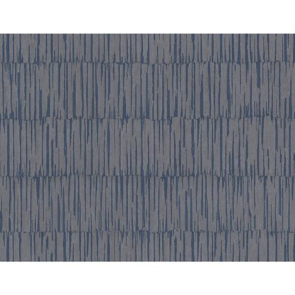 A-Street Prints Zandari Navy Distressed Texture Navy Wallpaper Sample