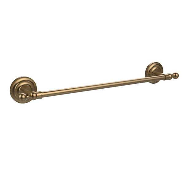 Allied Brass Que New Collection 18 in. Towel Bar in Brushed Bronze