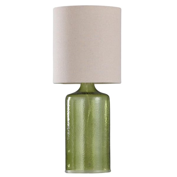 StyleCraft 21.5 in. Green Outdoor Table Lamp