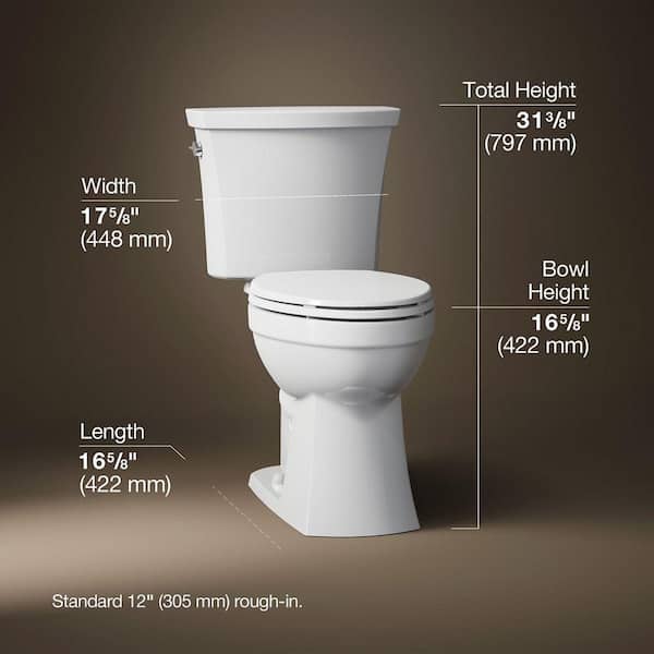 KOHLER Kelston 12 in. Rough In 2-Piece 1.28 GPF Single Flush