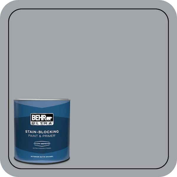BEHR ULTRA 1 qt. #PPU26-19 Chance of Rain Extra Durable Satin Enamel Interior Paint & Primer