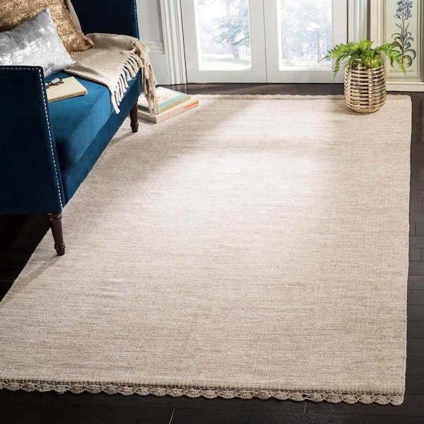 Montauk Beige Doormat 3 ft. x 5 ft. Solid Area Rug