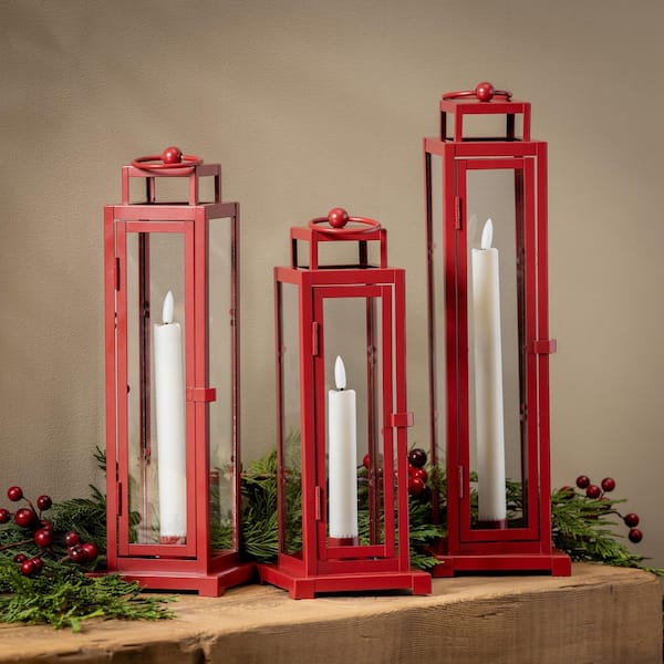 Evergreen Enterprises 16 in. Christmas Lanterns with LED Candle