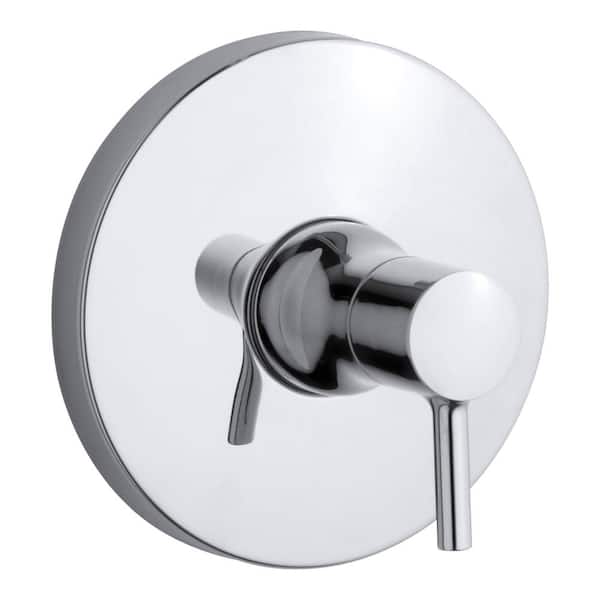 KOHLER Toobi Rite-Temp 1-Handle Tub and Shower Faucet Trim Kit with Lever Handle in Polished Chrome (Valve Not Included)