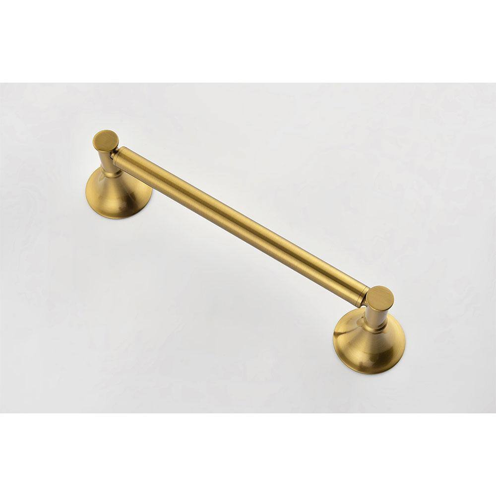 Brushed Gold 6-Piece Brass Bathroom Hardware Set