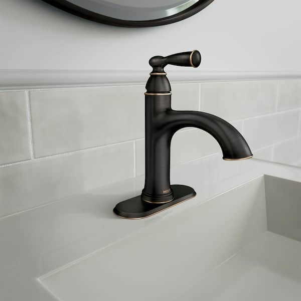 Banbury Single Handle Single Hole Bathroom Faucet in Mediterranean Bronze