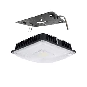 8750 Lumen Black Integrated LED Floodlight Adjustable IP65 Waterproof Outdoor Security Fixture for Yard Garage Patio