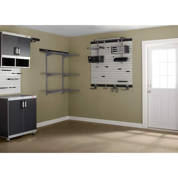New Rubbermaid FastTrack Garage Storage All-in-One Rail Shelving Kit,36-US  Fast