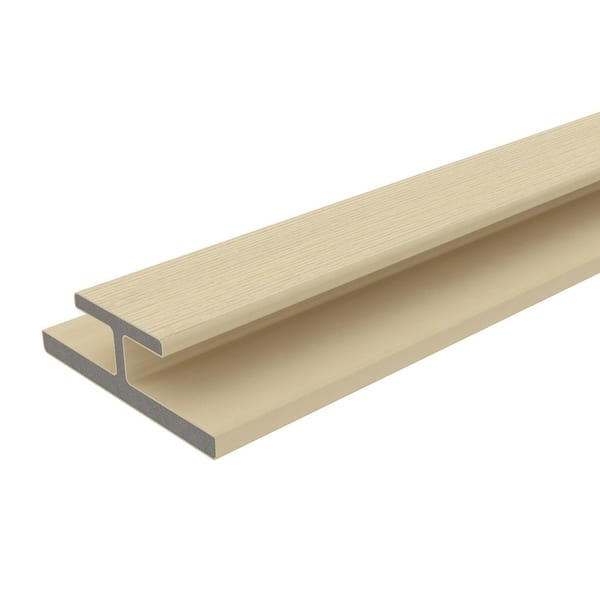 NewTechWood All Weather System 3.1 in. x 1.0 in. x 8 ft. Composite Siding Butt Joint Trim in Japanese Cedar Board