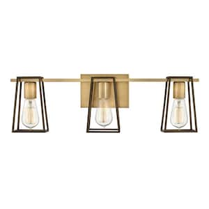 Filmore 24.0 in. 3-Light Heritage Brass Vanity Light