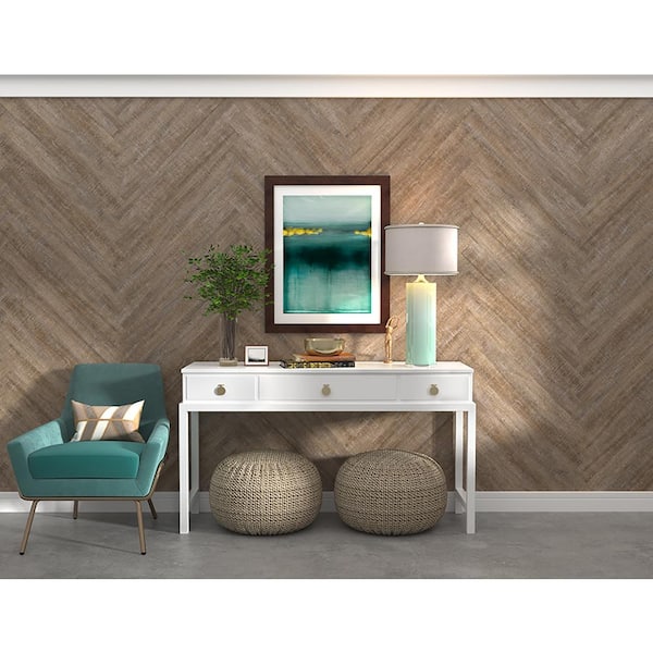 DuraDecor Weekend Warrior Roughcut Lumber Greige 3 MIL x 4-in W x 36-in L Peel & Stick Water Resistant Lux Vinyl Flg (20 sf/case)