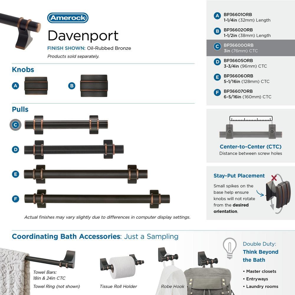 Oil Rubbed Bronze 4.5" Cabinet Bar Pull with Mounting Hardware