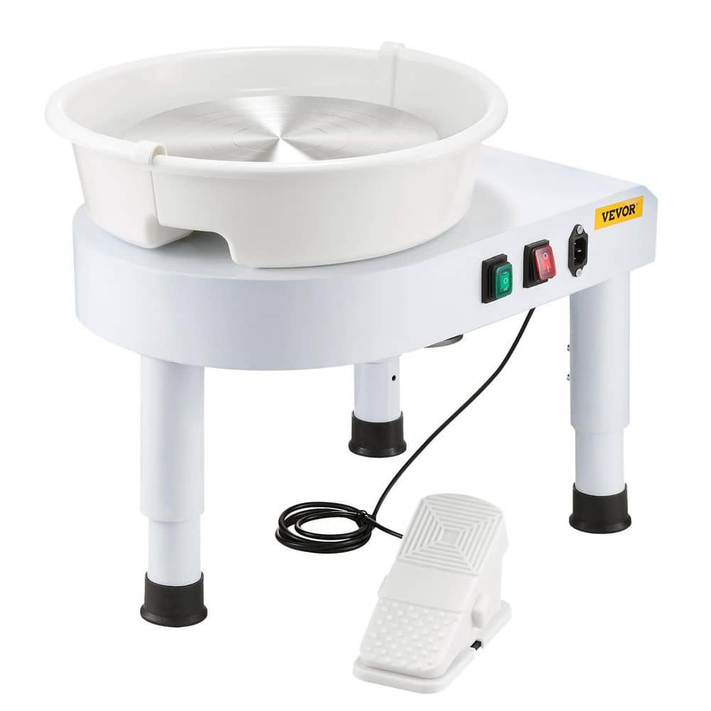 Pottery Wheel 11 in. Ceramic Wheel Forming Machine Manual Adjustable 0-7.8 in. Lift Leg Sculpting Tool Accessory Kit price history on PriceWatchPro