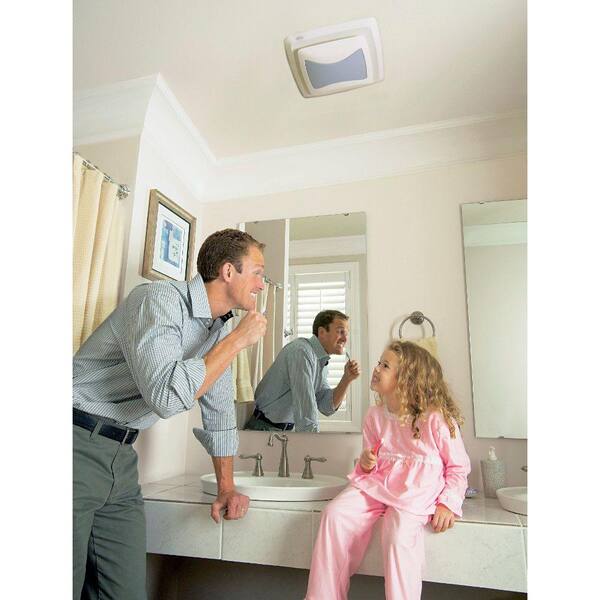 Broan-NuTone QTR Series Quiet 110 CFM Ceiling Exhaust Bath Fan with Light  and Night Light, ENERGY STAR Qualified QTREN110FLT - The Home Depot