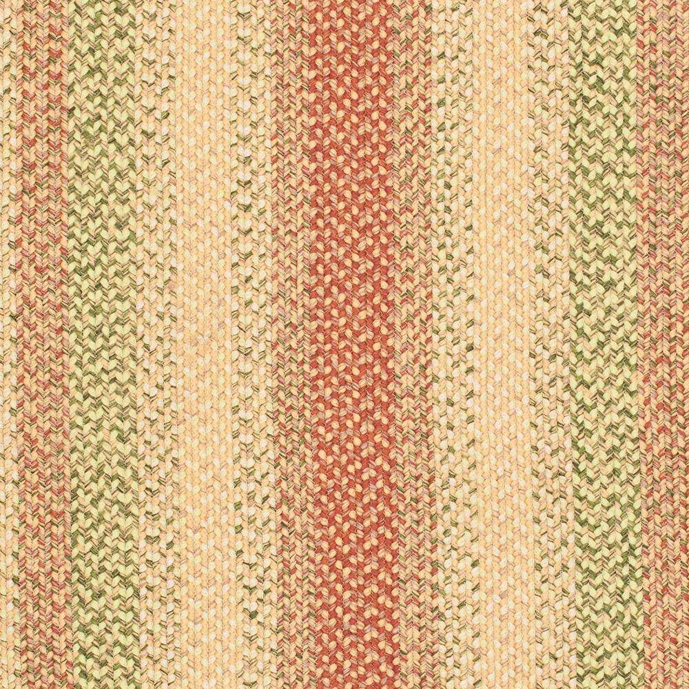 Handwoven Rustic Charm Braided Oval Rug, Rust & Multi, 8' x 10'