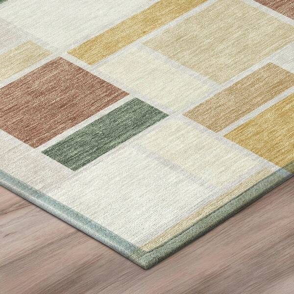Chantille Machine Washable Indoor/Outdoor Abstract ACN3110 Cream 10 ft. x 14 ft. Area Rug