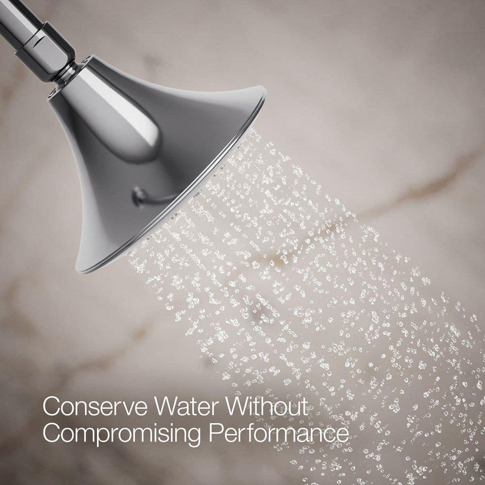 Polished Chrome Single-Function Rain Showerhead