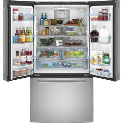 27 cu. ft. Bottom Freezer Refrigerator in Stainless Steel