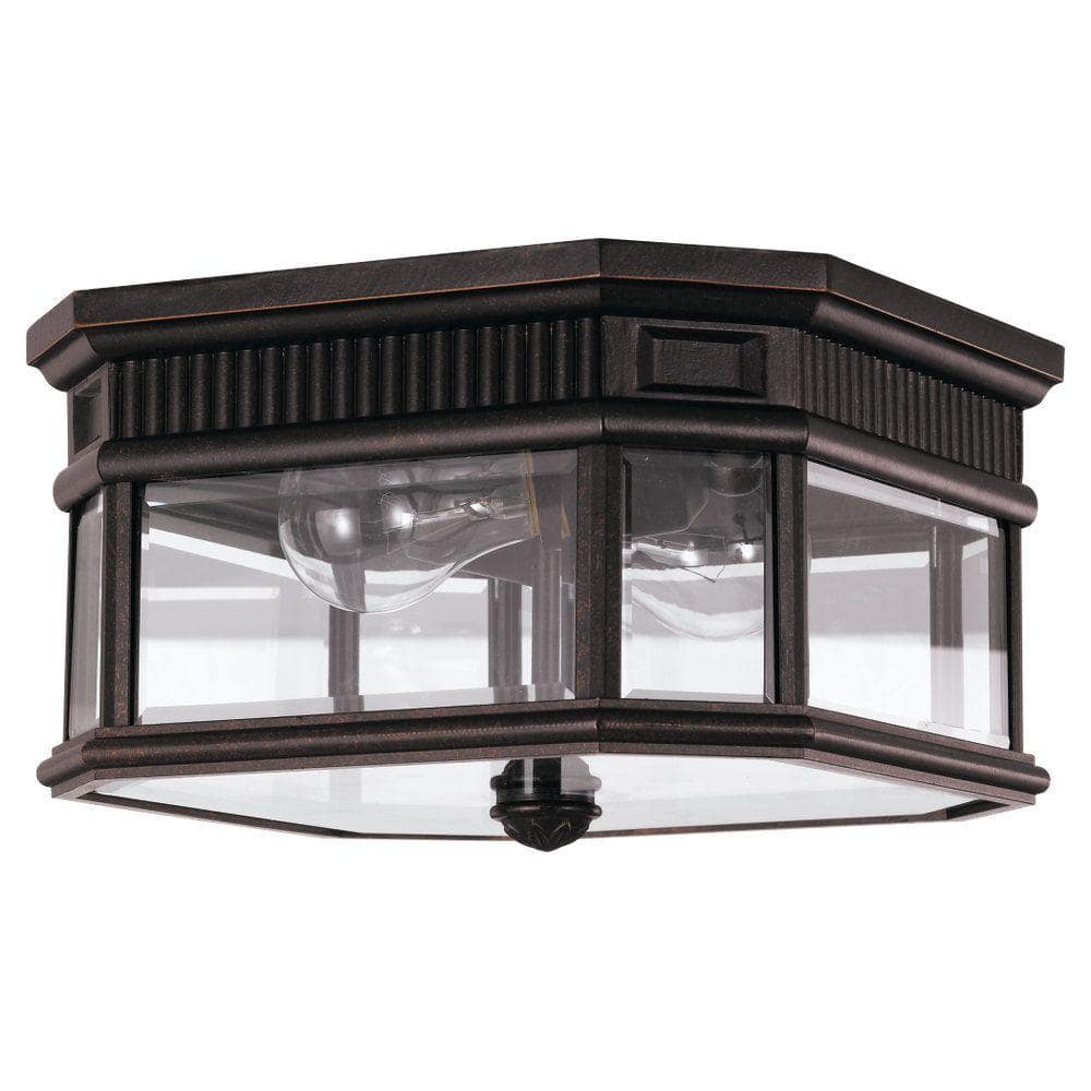Cotswold Lane 2-Light Grecian Bronze Outdoor Ceiling Fixture price history on PriceWatchPro