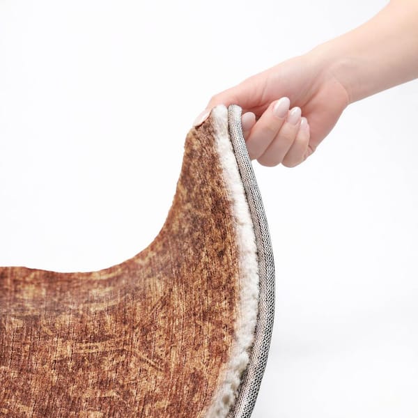 Dream Shag Premium Machine Washable Abstract ADS40 Clay 2 ft. x 3 ft. Accent Rug