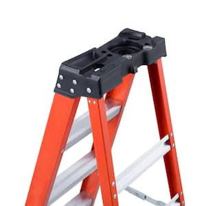 8 ft. Fiberglass Step Ladder with 375 lbs. Load Capacity Type IAA Duty Rating
