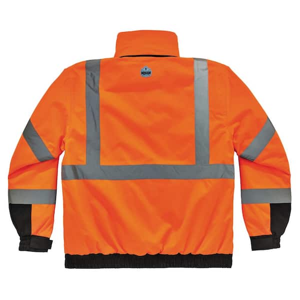 Regatta Professional Mens Hi Vis Waterproof Bomber Jacket (Orange