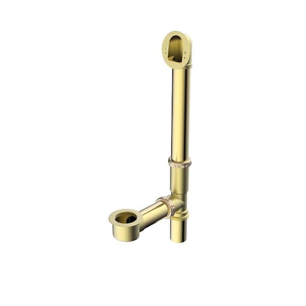 PF WaterWorks Bathtub Drain Rough-In Kit for Tubs Upto 16 in. Tall - 20 Gauge Brass