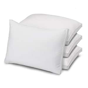 Overstuffed Luxury Plush Med/Firm Gel Filled Queen Size Pillow Set of 4