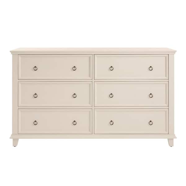 Home Decorators Collection Grantley Ivory 6-Drawer Dresser (38 in. H x 64 in. W x 18 in. D)