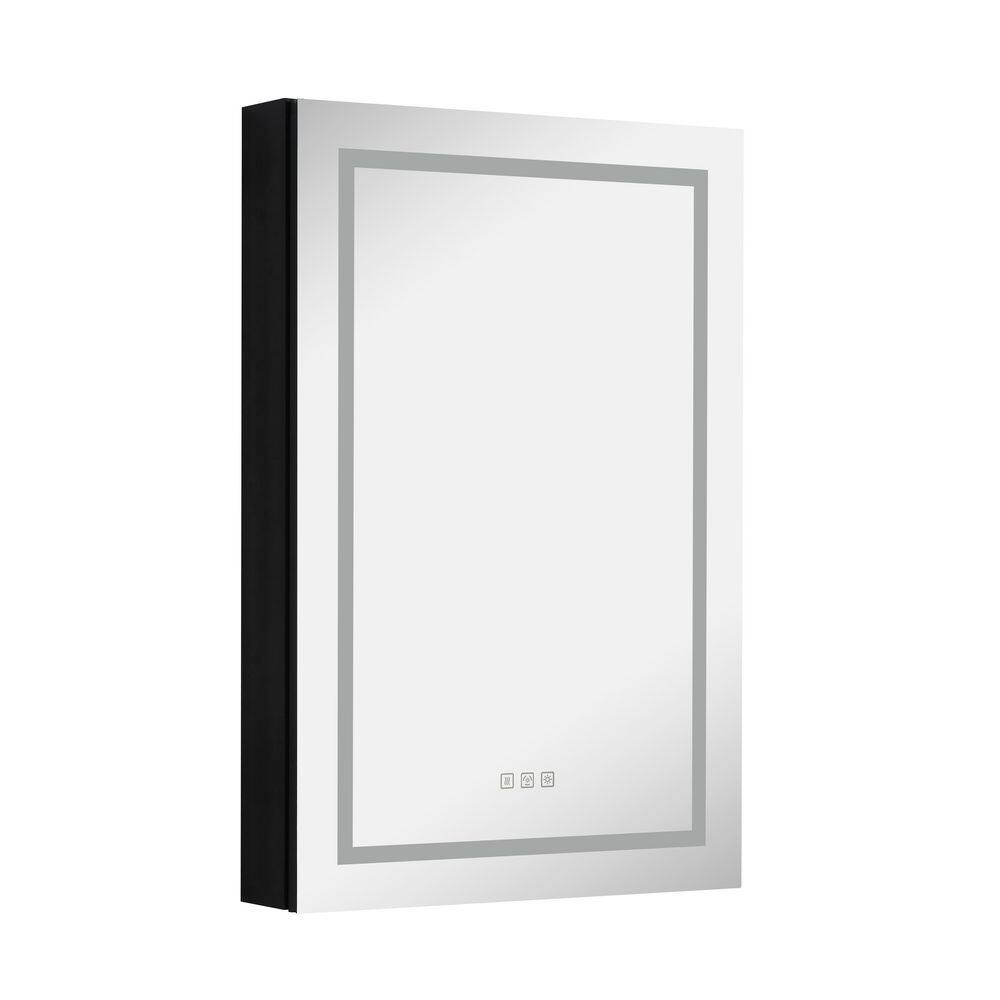 24 in. W x 36 in. H Large Rectangular Black Aluminum Wall-Mounted Alloy Sur
