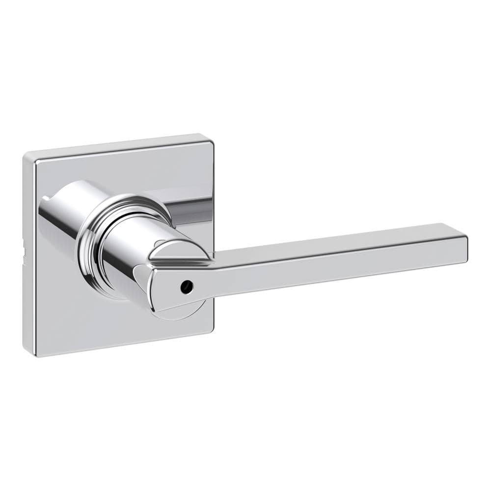 Kwikset Casey Polished Chrome Bed/Bath Privacy Door Handle Featuring