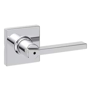 Casey Polished Chrome Bed/Bath Privacy Door Handle Featuring Microban with Lock