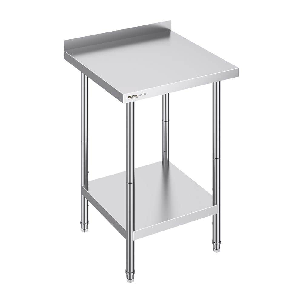 Adjustable Height Stainless Steel 24'' x 24'' Work Table