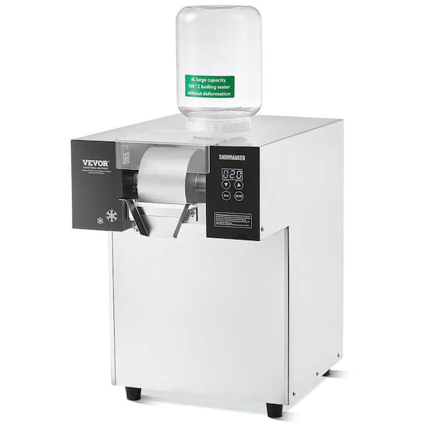 6172 oz. /24 H Commercial Snowflake Ice Machine Silver Snow Cone Machine Ice Shaver Machine with LED Touchpad Controls