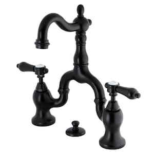 Heirloom 2-Handle 8 in. Bridge Bathroom Faucets with Brass Pop-Up iin Oil Rubbed Bronze