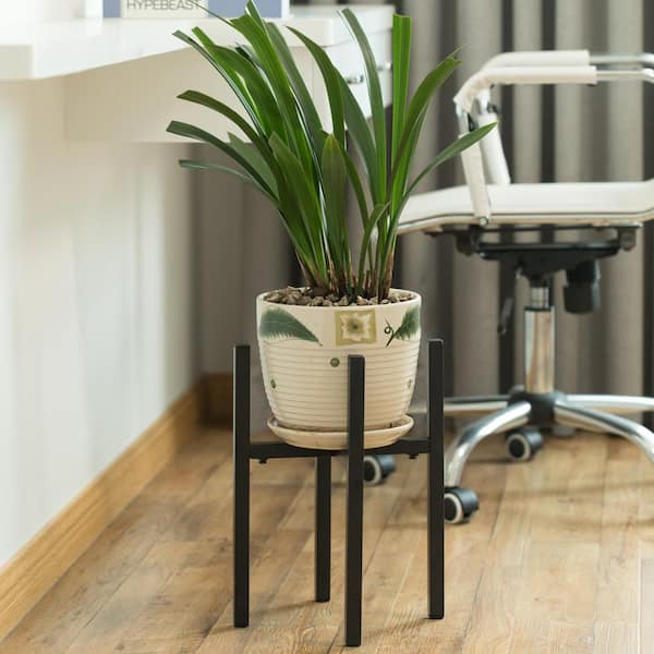 Metal Flower Plant Stand Width Adjustable Pot Rack Holder Outdoor Indoor Decor 